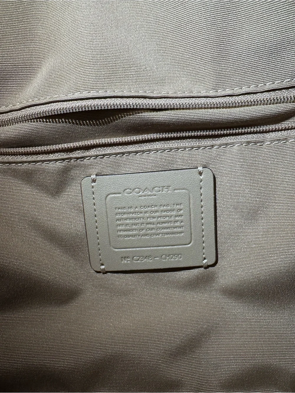 Coach Darcie carryall, with gold accents